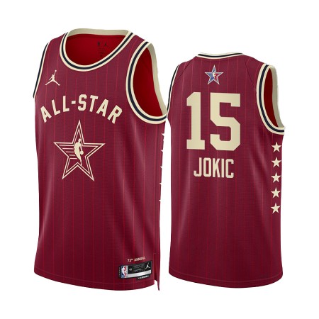 Män All-Star 2024 Tröja Western Conference Nikola Jokic Röd Swingman Män All-Star 2024 Tröja Western Conference Nikola Jokic Röd Swingman